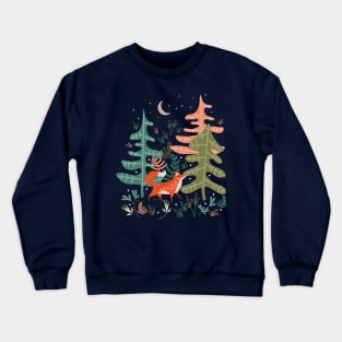 Evergreen Fox tale Crewneck Sweatshirt